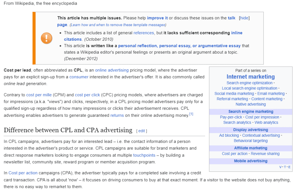 Definicja i wyjaśnienie CPL